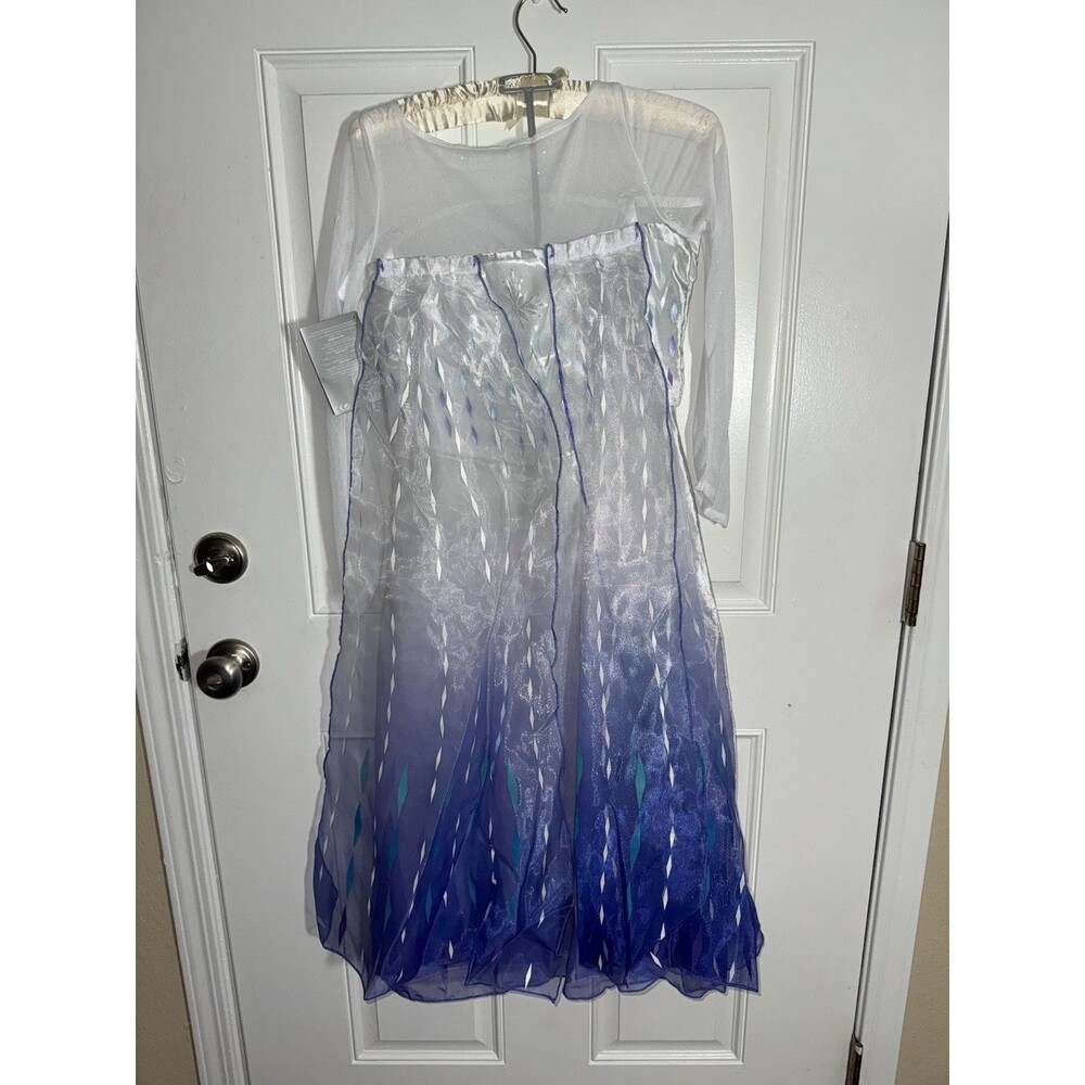 Disney Store Frozen 2 Queen Elsa Costume Dress Size 9/10 Elsa Snow Queen New - Picture 8 of 16